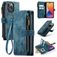Caseme C30 iPhone 14 Pro Hoesje Bookcase Portemonnee - Blauw