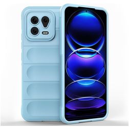 Mobigear Bumpy Xiaomi 13 Hoesje Flexibel TPU Backcover - Blauw