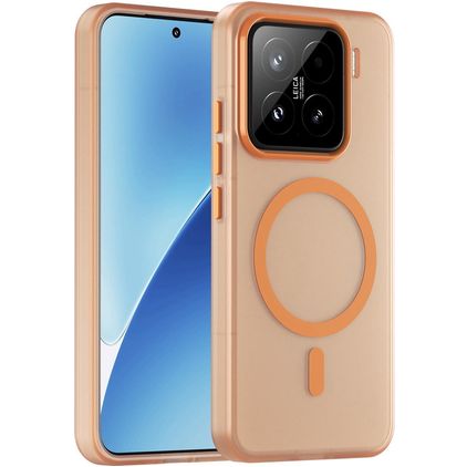 Mobigear Shockproof Xiaomi 15 MagSafe Hoesje Hardcase Backcover - Oranje