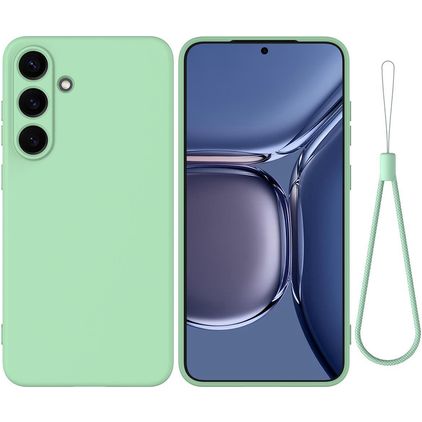 Mobigear Rubber Touch Samsung Galaxy S25 FE Siliconen Hoesje Backcover - Groen
