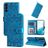 Mobigear Sunflower Samsung Galaxy S23 Hoesje Bookcase Portemonnee - Blauw