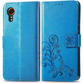Mobigear Clover Samsung Galaxy Xcover 7 Hoesje Bookcase Portemonnee - Blauw