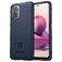 Mobigear Rugged Shield POCO M5s Hoesje Flexibel TPU Backcover Shockproof - Blauw