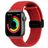 Mobigear Braided Mag Nylon Apple Watch Bandje Magneetsluiting - 42/41/40/38 mm - Rood
