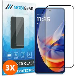 Mobigear Premium Motorola Edge 50 Neo Glazen Screenprotector - Case Friendly (3-Pack)