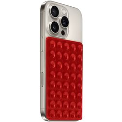 Mobiparts Sticky Pad Telefoonhouder met zuignap - Rood Universeel