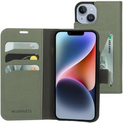 Mobiparts Classic Wallet iPhone 14 Hoesje Bookcase Portemonnee - Stone Green