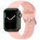 Mobigear Bumpy Siliconen Apple Watch Bandje Gespsluiting - 49/46/45/44 mm - Roze