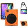 Mobigear SureGrip XGuard iPad Pro 11 Inch (2022) Hoes Hard Kunststof,Siliconen Backcover + Stylus Houder + Schouderband + Standaard - Oranje