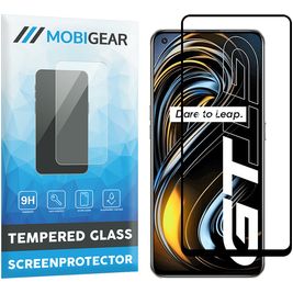 Mobigear Premium Realme GT Glazen Screenprotector - Case Friendly - Zwart