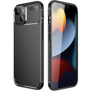 Mobigear Racing iPhone 14 Pro Max Hoesje Flexibel TPU Backcover - Zwart