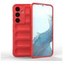 Mobigear Bumpy Samsung Galaxy S24 Hoesje Flexibel TPU Backcover - Rood