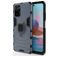 Mobigear Armor Ring Xiaomi Redmi Note 10S Hoesje Hardcase Backcover Shockproof met Ringhouder - Blauw