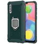 Mobigear Armor Ring Wiko View 4 Lite Hoesje Hardcase Backcover Shockproof met Ringhouder - Groen