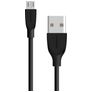 Mobiparts USB-A naar Micro USB Kabel 1 Meter - Zwart