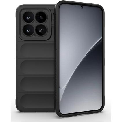 Mobigear Bumpy Xiaomi 15 Hoesje Flexibel TPU Backcover - Zwart