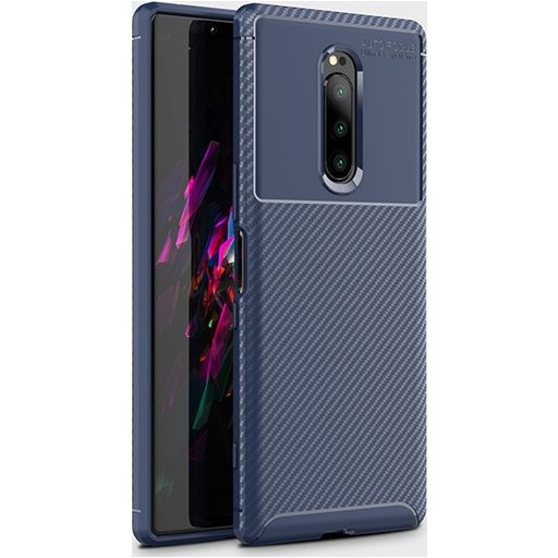 Mobigear Racing Sony Xperia XZ4 Hoesje Flexibel TPU Backcover - Blauw