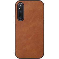 Mobigear Excellent Sony Xperia 1 V Hoesje Hardcase Backcover - Bruin