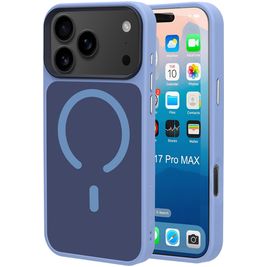 Mobiparts Hardcover iPhone 17 Pro Max MagSafe Hoesje Hardcase Backcover - Satin Light Blue