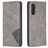 Mobigear Rhombus Slim Samsung Galaxy A24 Hoesje Bookcase - Grijs