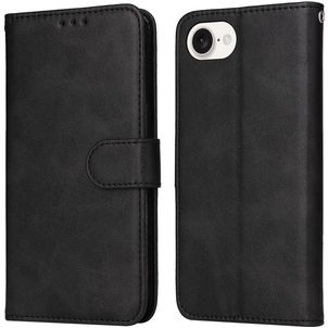 Mobigear Wallet iPhone 16e Hoesje Bookcase Portemonnee - Zwart