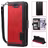 Mobigear Two Tone iPhone SE (2020) Hoesje Bookcase Portemonnee - Zwart / Rood