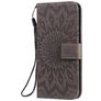Mobigear Sunflower Motorola Moto G8 Plus Hoesje Bookcase Portemonnee - Grijs