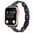 Mobigear Paris Stalen Apple Watch Bandje Vouwsluiting - 42/41/40/38 mm - Zwart