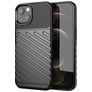 Mobigear Groove iPhone 13 Mini Hoesje Flexibel TPU Backcover - Zwart