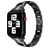 Mobigear Prague Stalen Apple Watch Bandje Vouwsluiting - 49/46/45/44 mm - Zwart