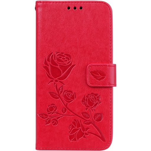 Mobigear Roses Xiaomi Pocophone F1 Hoesje Bookcase Portemonnee - Rood