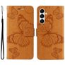 Mobigear Butterfly Samsung Galaxy A26 Hoesje Bookcase Portemonnee - Cognac