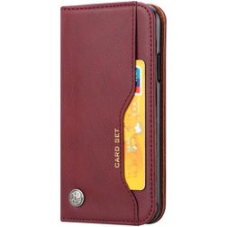 Mobigear Card Set HONOR 8S Hoesje Bookcase Portemonnee - Bordeaux Rood
