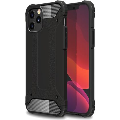 Mobigear Outdoor iPhone 12 Pro Hoesje Hardcase Backcover Shockproof - Zwart