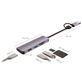 4Smarts 5 in 1 Hub USB-A / USB-C naar USB-A / SD Card Hub 0.2 Meter - Spacegrijs