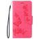 Mobigear Butterfly iPhone SE (2022) Hoesje Bookcase Portemonnee - Magenta