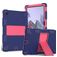 Mobigear ShieldStand Samsung Galaxy Tab A8 10.5 (2021) Hoes Hard kunststof / Siliconen Backcover + Standaard - Blauw / Rood
