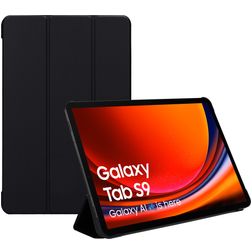 Mobiparts Tri Fold Samsung Galaxy Tab S9 FE Hoes Bookcase - Zwart