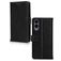 Mobilize Wallet Samsung Galaxy S25 Edge Hoesje Echt Leer Bookcase Portemonnee - Zwart
