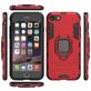 Mobigear Armor Ring iPhone 8 Hoesje Hardcase Backcover Shockproof met Ringhouder - Rood