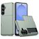 Mobigear Card Samsung Galaxy S26 Plus Hoesje Hardcase Backcover Shockproof met Pasjeshouder - Donkergroen