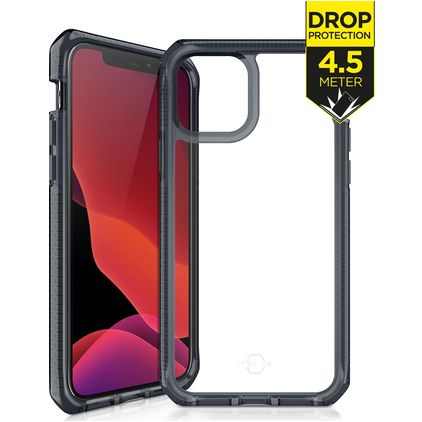 ITSkins SupremeClear iPhone 12 Hoesje Hardcase Backcover Shockproof - Transparant / Zwart
