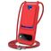 Mobigear Lanyard Card Google Pixel 11 Pro XL Siliconen Hoesje met koord en Pasjeshouder - Rood