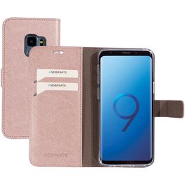 Mobiparts Saffiano Wallet Samsung Galaxy S9 Hoesje Bookcase Portemonnee - Roze