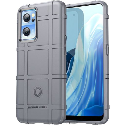 Mobigear Rugged Shield OnePlus Nord CE 2 Hoesje Flexibel TPU Backcover Shockproof - Grijs