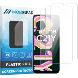Mobigear Realme C21Y Screenprotector Folie - Case Friendly (3-Pack)