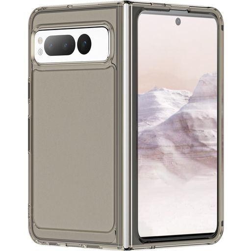 Mobigear Crystal Google Pixel Fold Hoesje Hardcase Backcover Shockproof - Grijs
