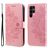 Mobigear Flowers Samsung Galaxy S23 Ultra Hoesje Bookcase Portemonnee - Magenta