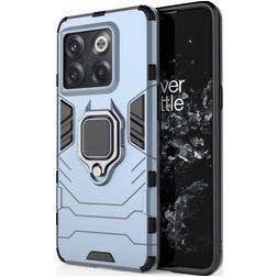 Mobigear Armor Ring OnePlus 10T Hoesje Hardcase Backcover Shockproof met Ringhouder - Marineblauw