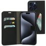 Mobiparts Classic Wallet iPhone 15 Pro Max Hoesje Bookcase Portemonnee - Zwart